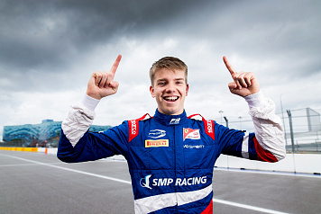 SMP Racing driver Robert Shwartzman earned the bronze medal in the final FIA Formula 3 race