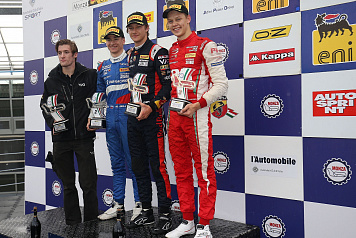 Michael Belov earned the silver medal in Race 1 of the seventh Italian F4 Championship’s round
