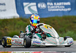 Nikita Bedrin finished third at the European Karting Championship