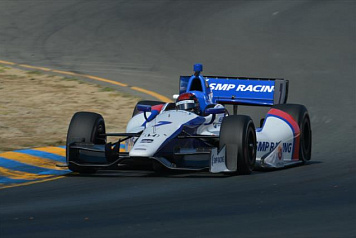 Михаил Алёшин вошел в десятку лучших в гонке IndyCar
