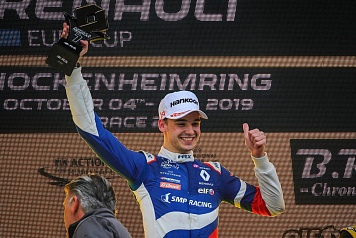 SMP Racing driver Alexander Smolyar took the win of the German Formula Renault Eurocup race